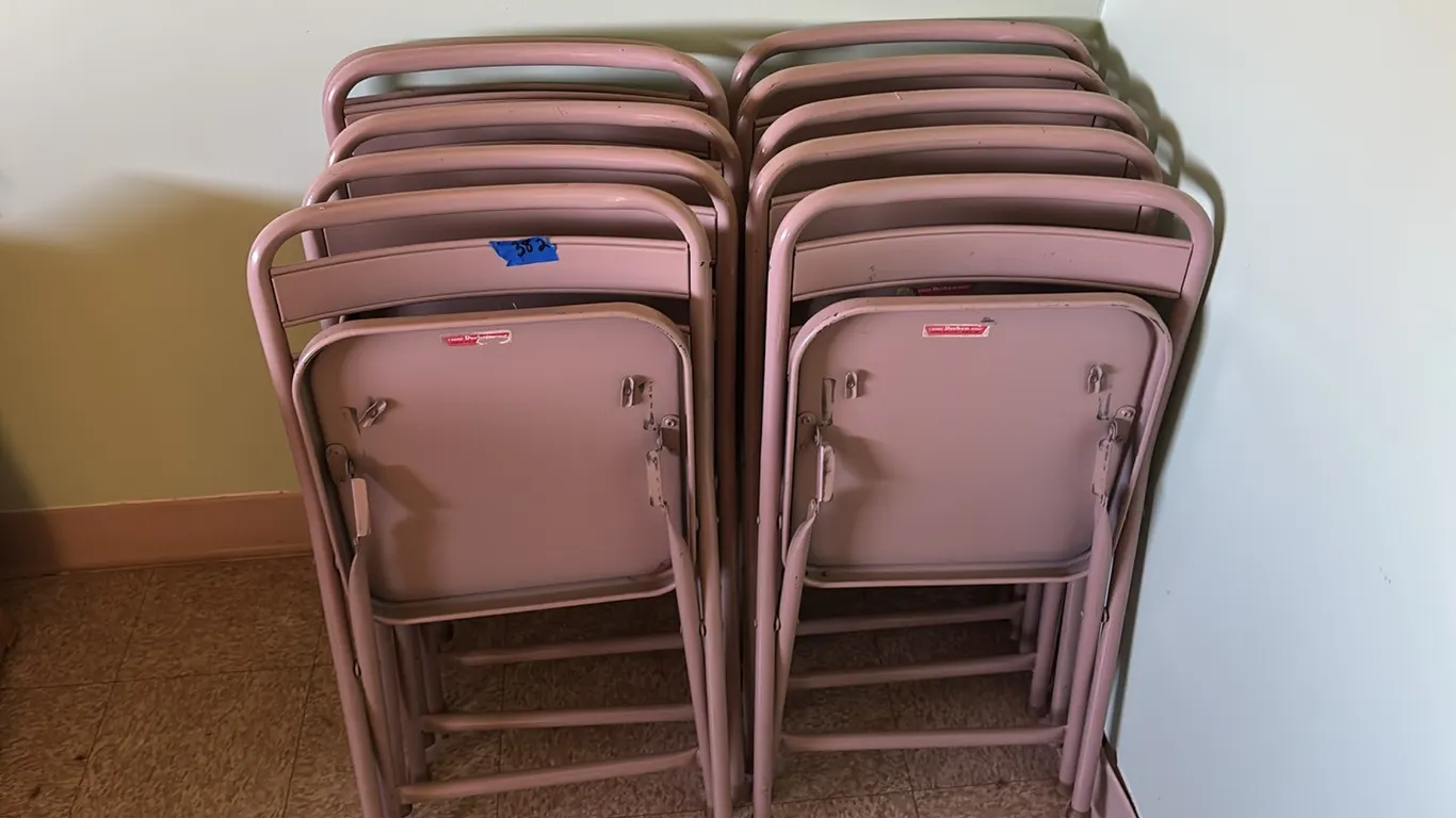 10 METAL CHILDREN FOLDING CHAIRS