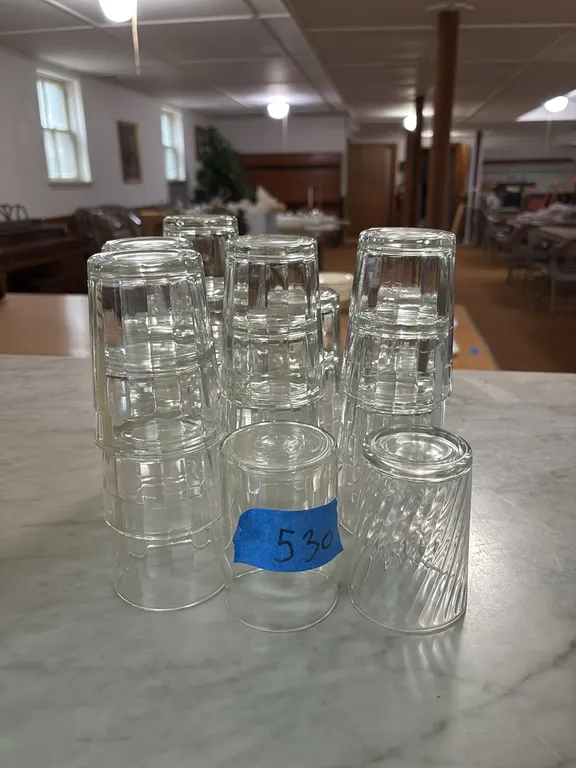 GLASS JUICE CUPS