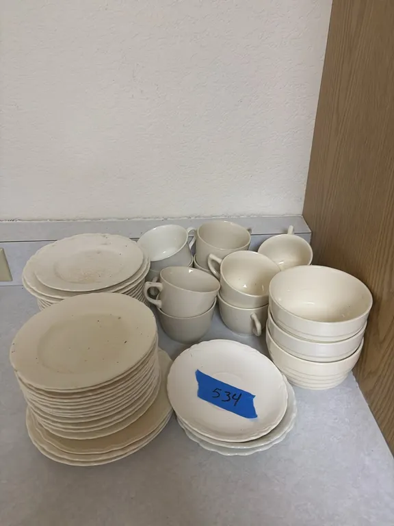 MISCELLANEOUS CUPS AND PLATES AND BOWLS