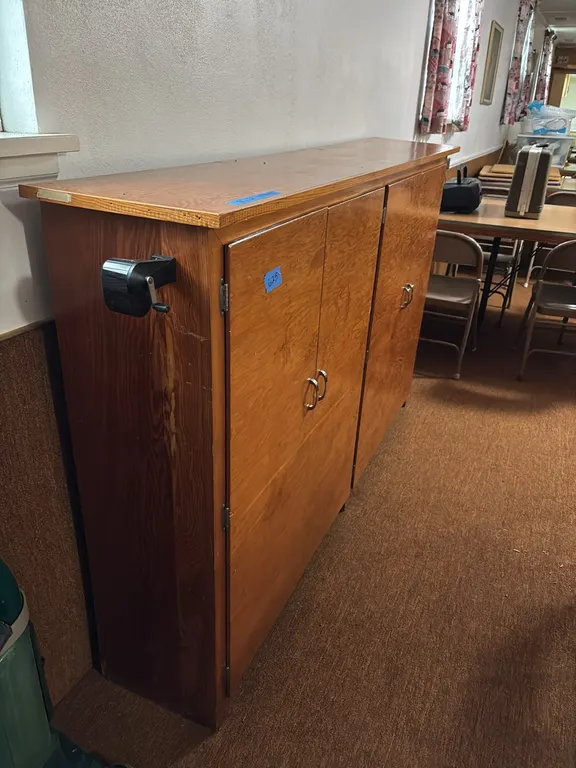 WOODEN CABINET 6’3”x46”x14”(BRING HELP TO REMOVE)