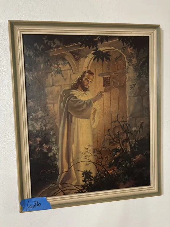 VINTAGE FRAMED PICTURE JESUS