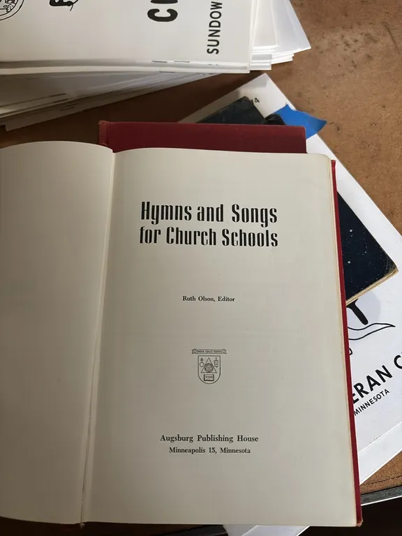 HYMN BOOKS AND 65 YEAR CELEBRATION BOOKS