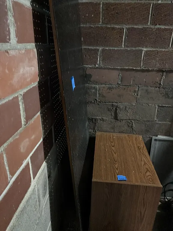 PEG BOARD AND TV STAND