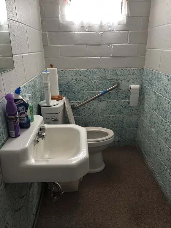 WOMENS BATHROOM DOOR-HANDYCAP BAR-MISCELLANEOUS ITEMS(BRING TOOLS AND HELP TO REMOVE)