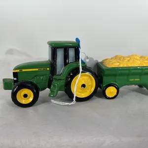 JOHN DEERE 8400 AND WAGON CERAMIC SALT AND PEPPER