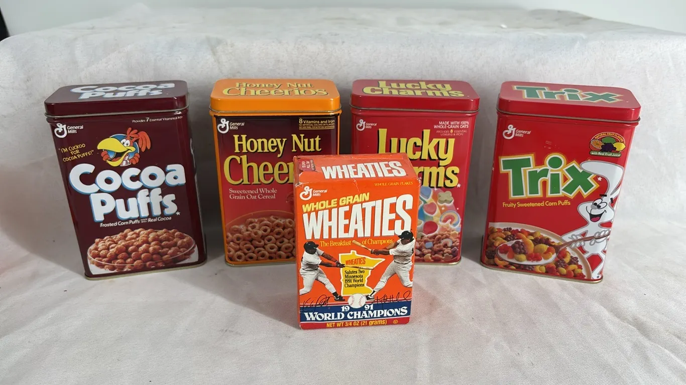 CEREAL TINS-MINIATURE WHEATIES CEREAL BOX