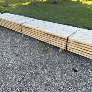 (36) 2” x 6” x 16’ Rough Cut Spruce Lumber
