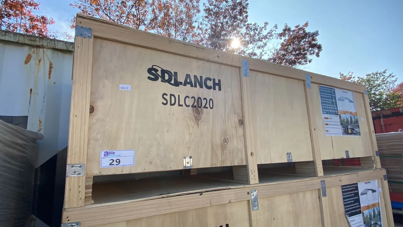 SDLANCH SDLC2020 20' X 20' ALL STEEL HIGH END CARPORT W/ OPEN SIDE WALLS *IN WOODEN CRATE*