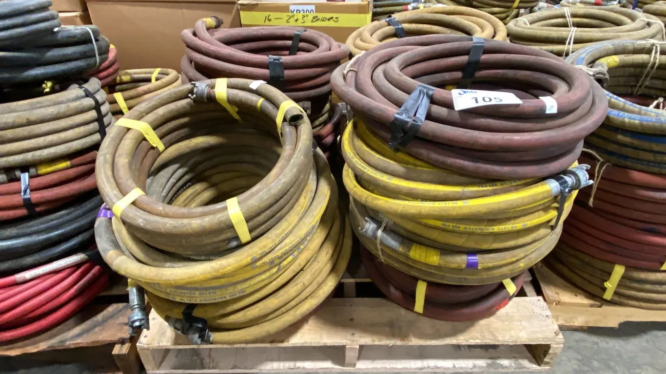 PALLET OF ASSORTED INDUSTRIAL AIR/WATER HOSE LINES
