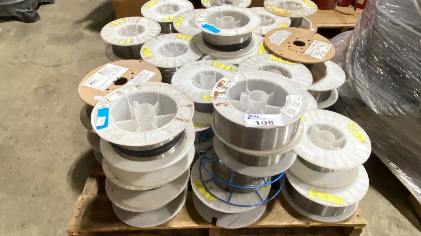 PALLET OF ASSORTED WELDING WIRE