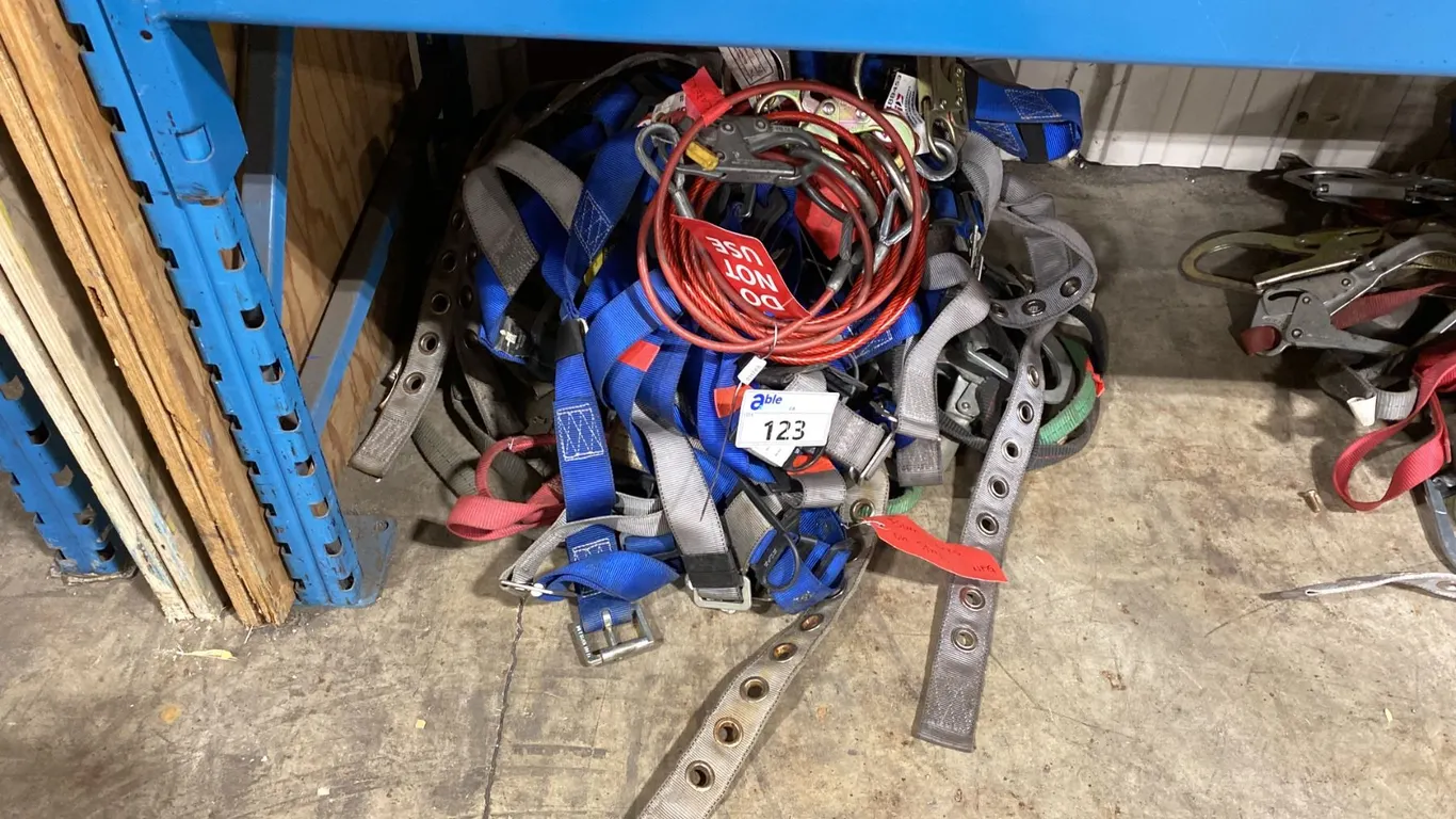 GROUP OF ASSORTED FALL PROTECTION EQUIPMENT