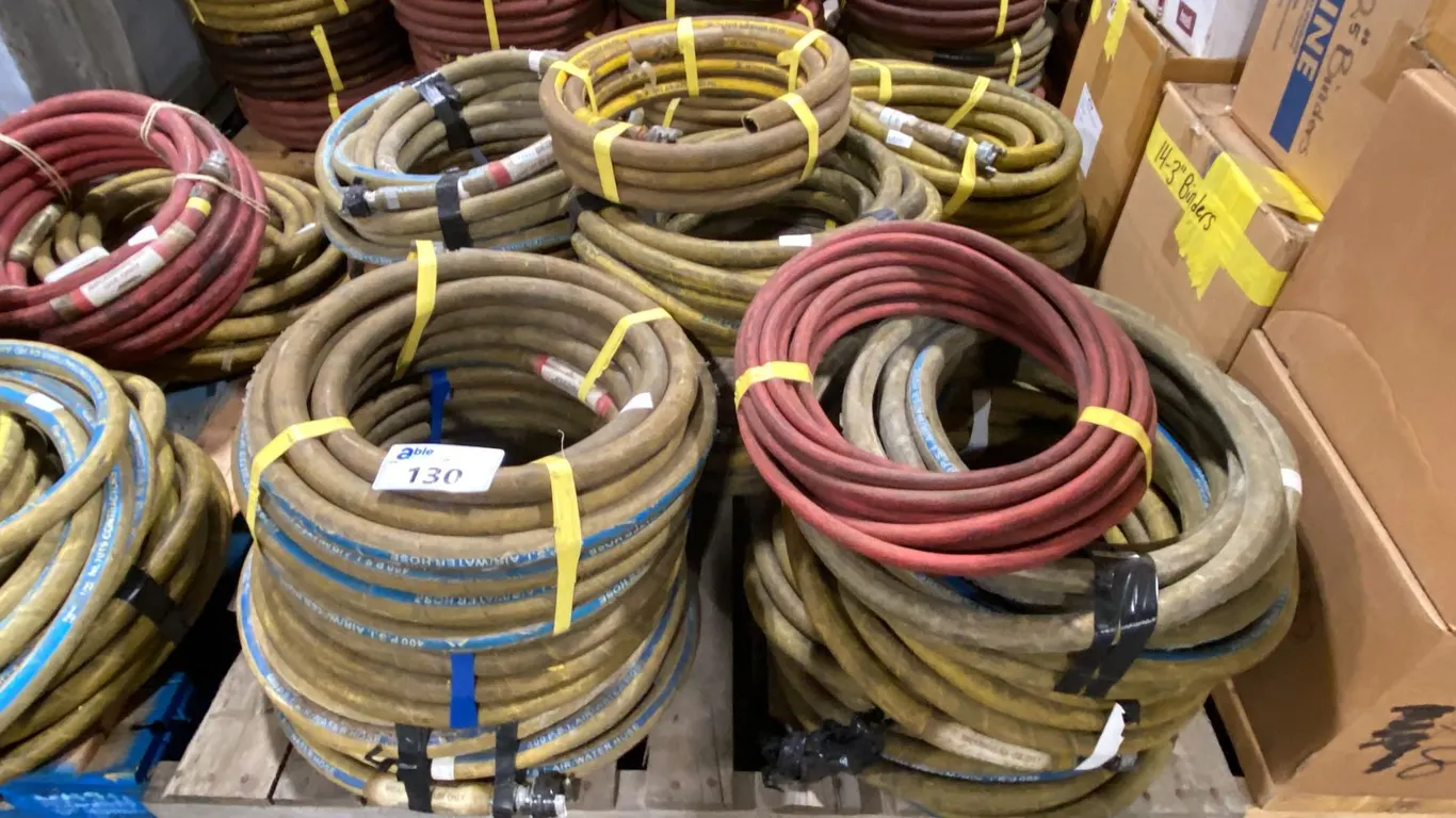 PALLET OF ASSORTED INDUSTRIAL AIR/WATER HOSE LINES