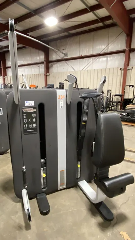 TECHNOGYM COMPACT COMMERCIAL PADDED CABLE PULL SEATED CORE MACHINE
