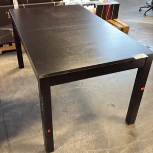 HEAVY DUTY 56 INCH BY 32 INCH RECTANGULAR TRAINING TABLE DARK OAK WOODGRAIN FINISH