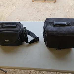 Samsonite Bag and Cannon Bag With Miscellaneous Camera  Parts