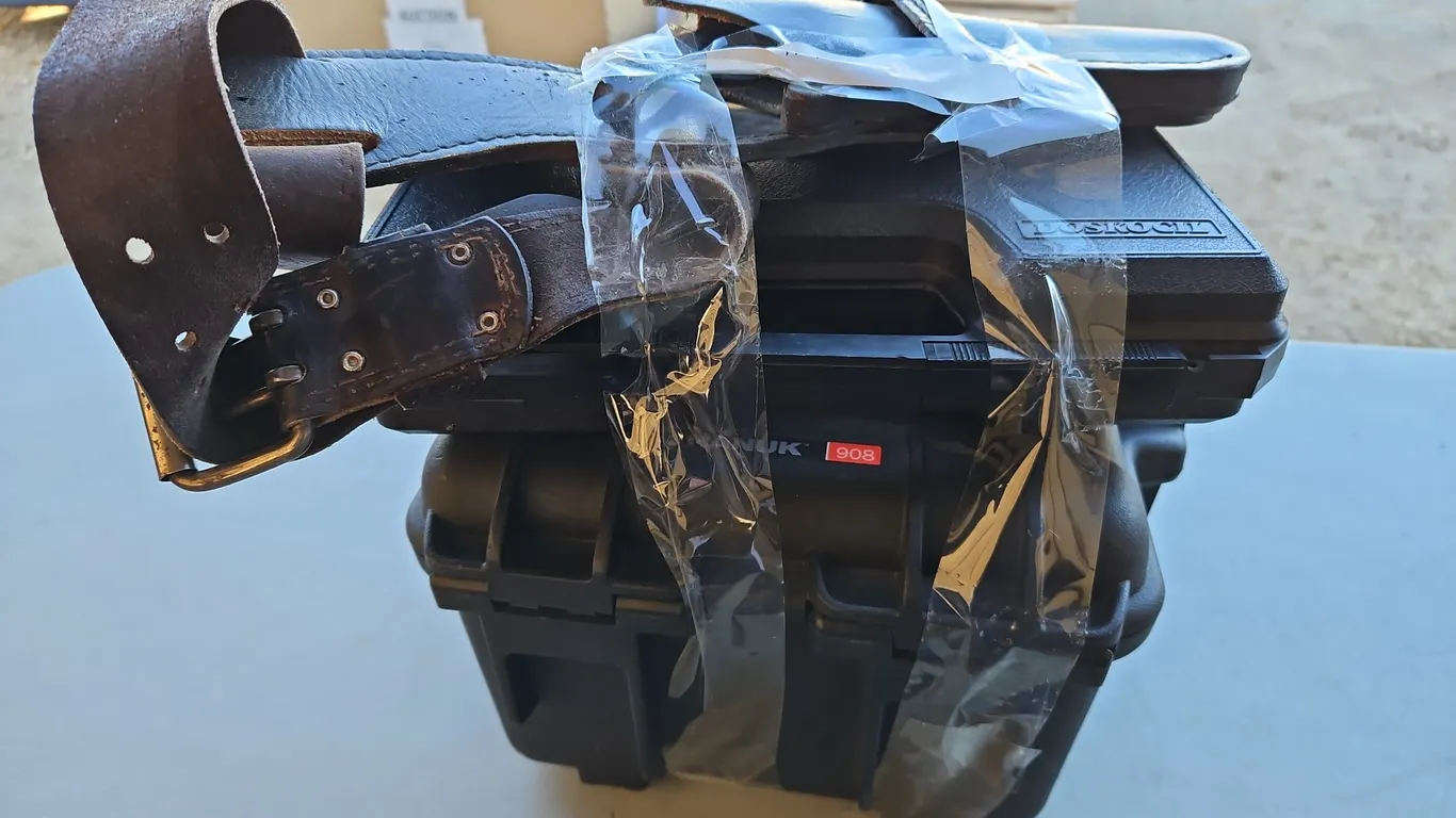 2 Hand Gun Cases Ans A Belt Holster