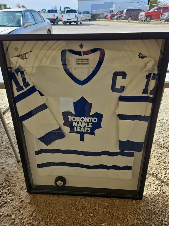Framed Toronto Maple Leafs Jersey And Puck