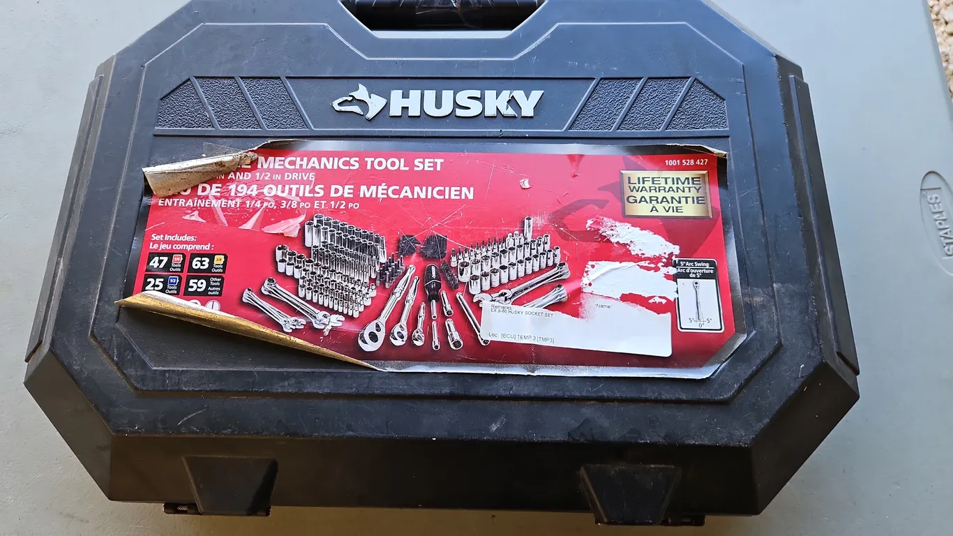 Husky Mechanics Tool Set Missing Parts