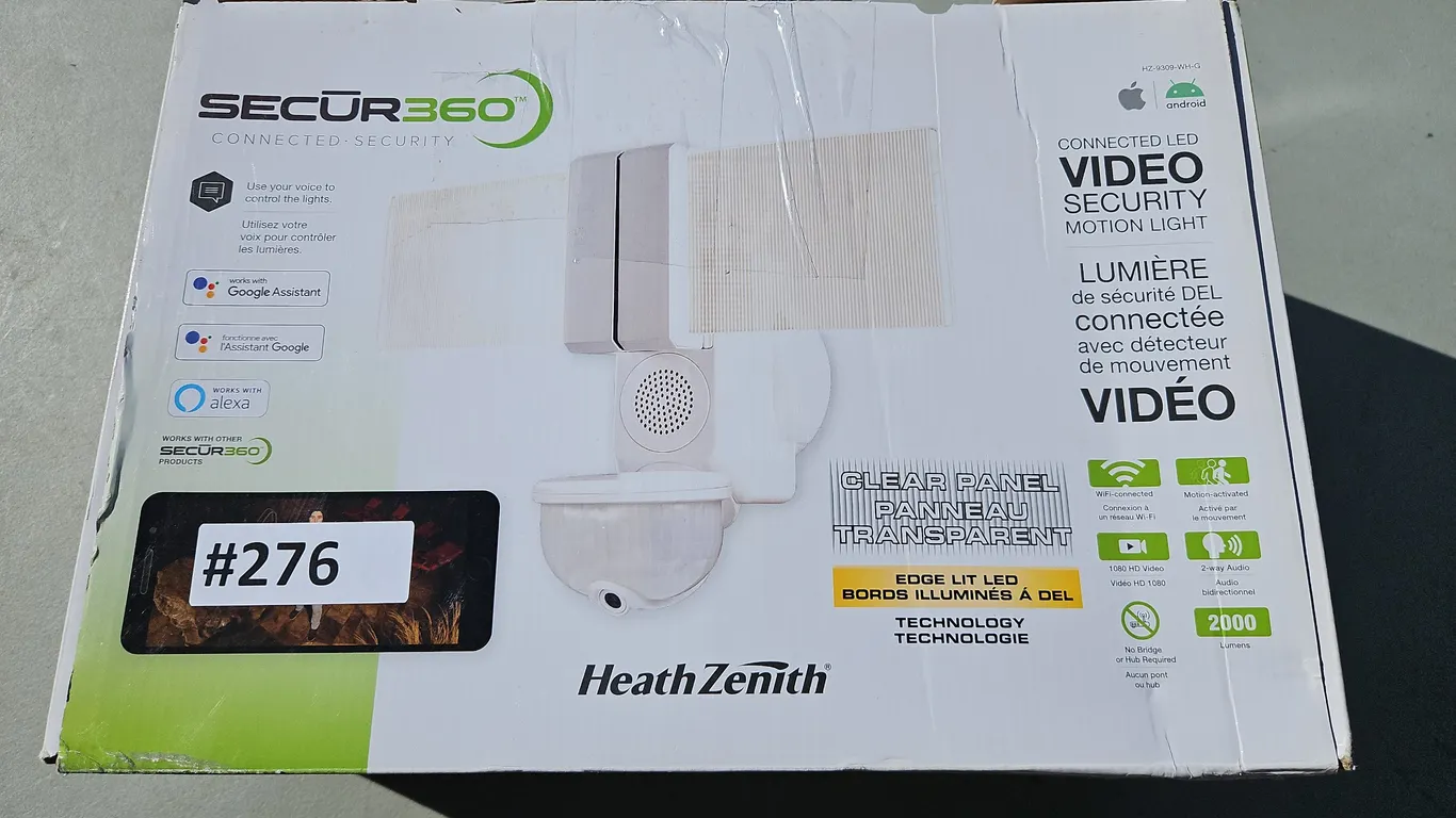 Secure 360 Video Security Motion Light