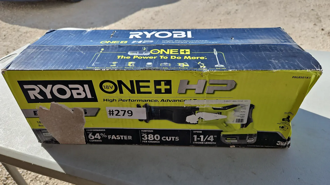 Ryobi Sawzall Kit With Battery and Charger