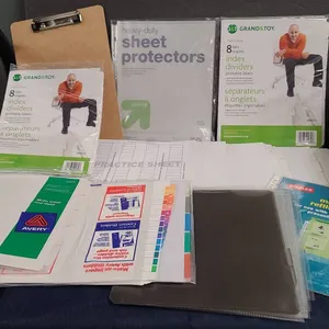 Office Binder Accessories, Dividers, Sheet Protectors
