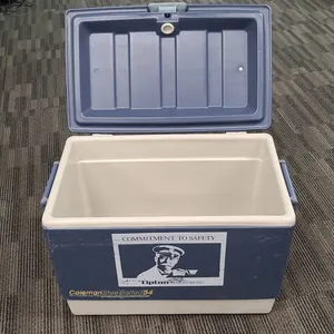 Coleman Steel Belted 54 Cooler With Safety Decal