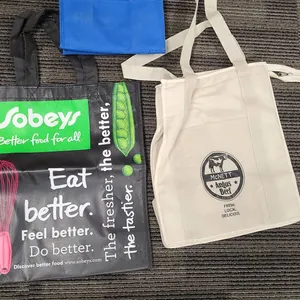 4 Reusable Grocery Shopping Tote Bags Assorted Brands
