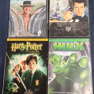 DVD Lot: Crocodile Dundee, Tomorrow Never Dies, Harry Potter, Hulk