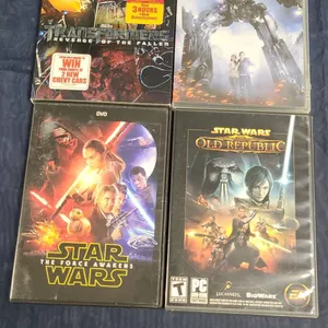 Transformers DVDs, Star Wars DVD & Old Republic PC Game Lot