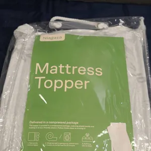 Niagara Mattress Topper, Twin, Bamboo Cover, New in Package