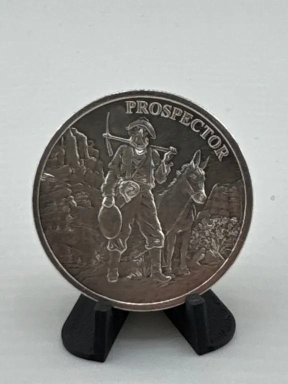 1 oz Silver Round, Prospector