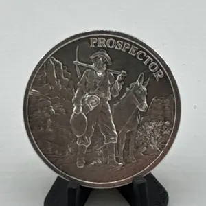 1 oz Silver Round, Prospector