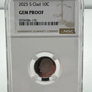 2025 S Clad 10C Gem Proof
