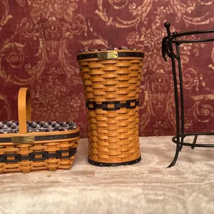 Longaberger Collector Club 2003 J.W. Miniatures Basket Set with Stands and Accessories