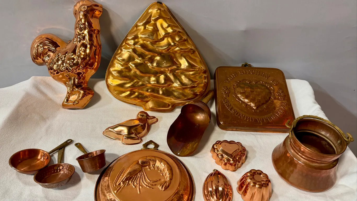Vintage Copper Molds to Use & Display A