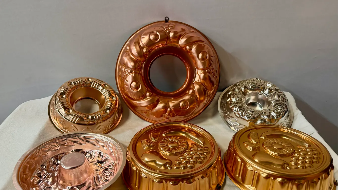 Vintage Copper Molds and More