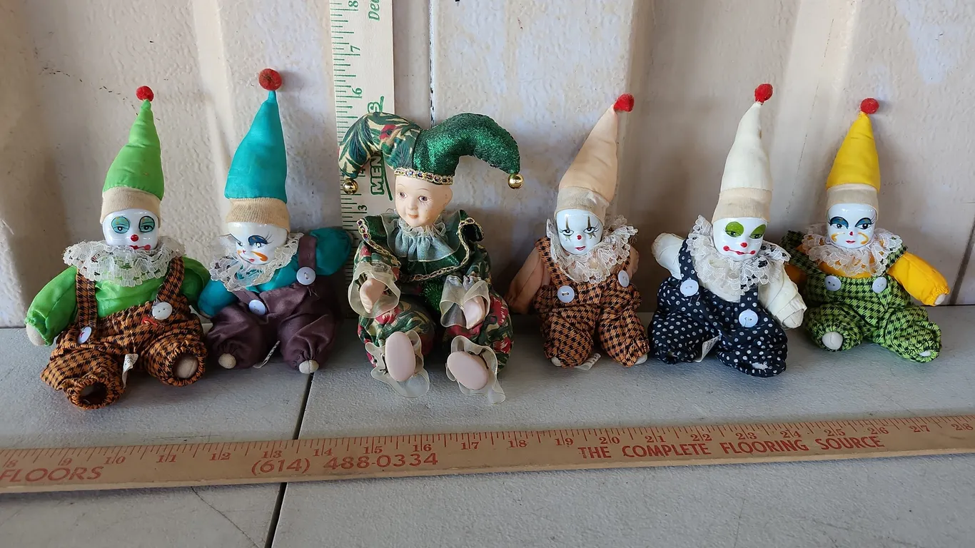Vintage Ceramic & Porcelain Face Clowns