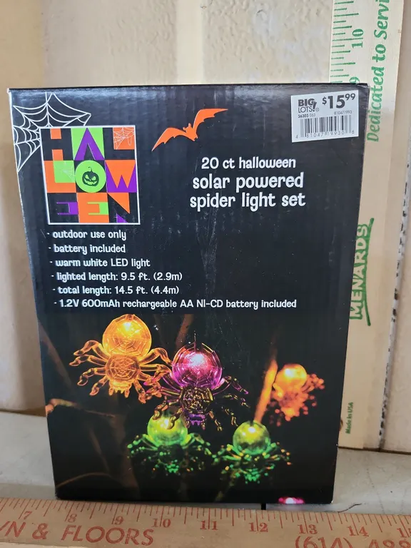 Halloween 20 Ct Solar Powered Slider Set