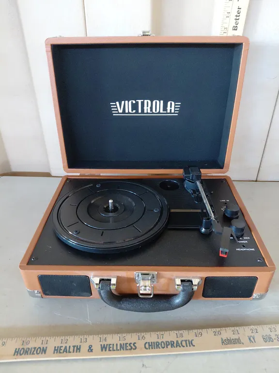 Victrola Record Player, No Power Cord 14"X10.5"X5"