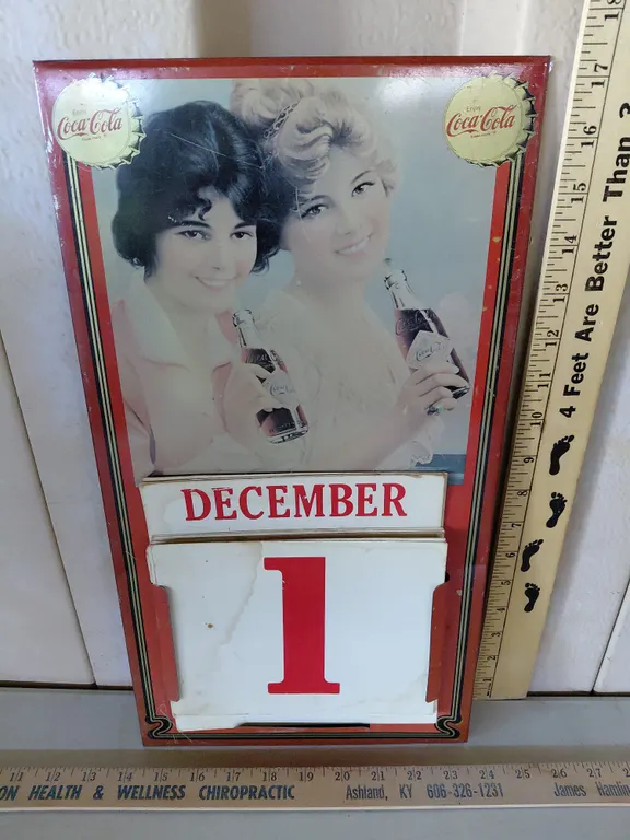 Vintage 1981 Markatron Coca Cola Calendar 9.5"X17.5"