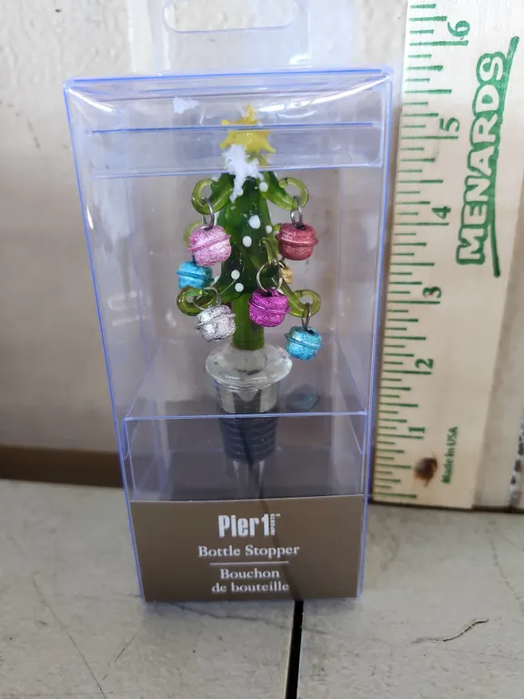 Pier 1 Bottle Stopper, Glass Tree