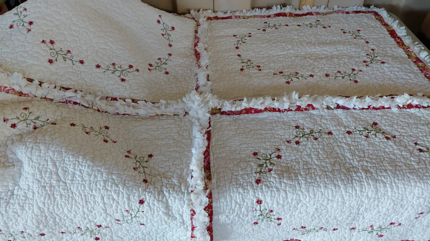 Machine Sewn Throw Size Quilt