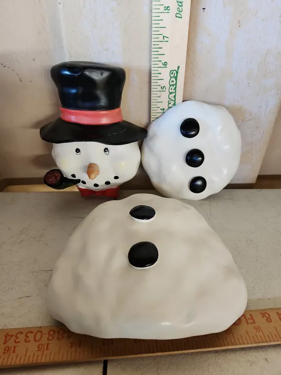 Resin 3 Pc Snowman Tree Hanger