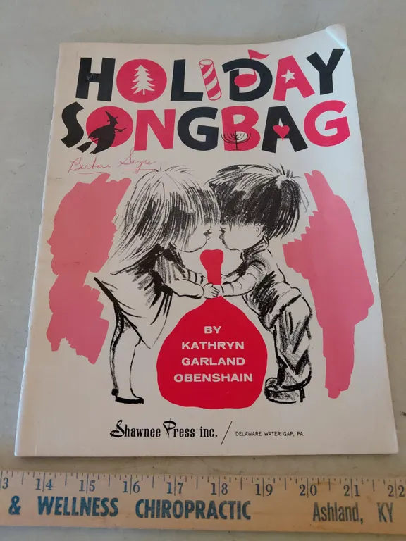 1972 Holiday Songbag By Kathryn Garland Obenshain Song Book