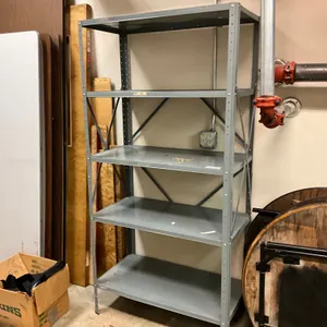 QTY OF (1) METAL STORAGE SHELF