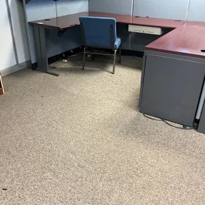 WOODEN U-SHAPED DESK