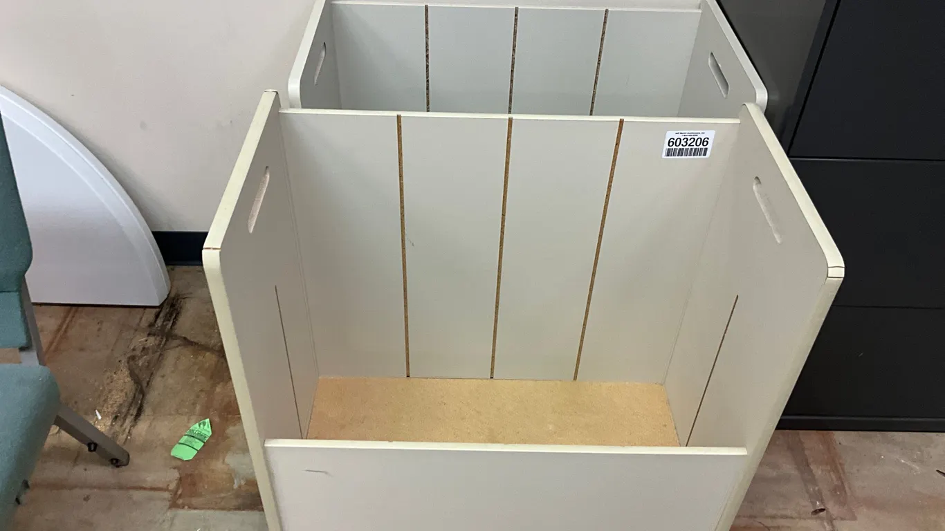QTY OF (2) PORTABLE PLAT STORAGE BINS
