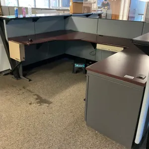 WOODEN U-SHAPED DESK