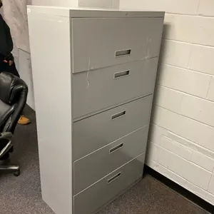 QTY OF (2) 5-DRAWER METAL FILE CABINETS