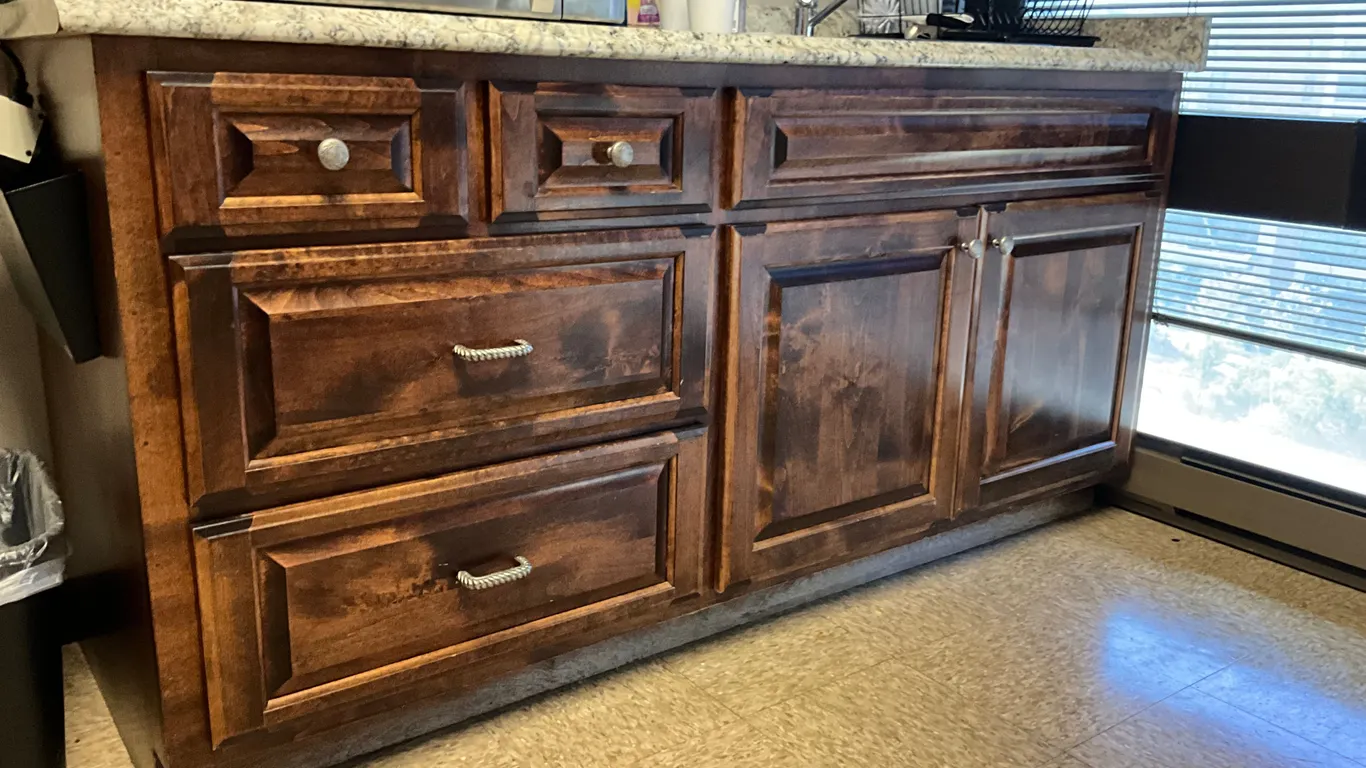 BREAKROOM CABINET W/ COUNTER TOP